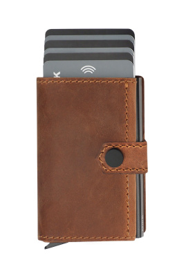 Logotrade business gift image of: RFID wallet - Hunter Leather 2109284