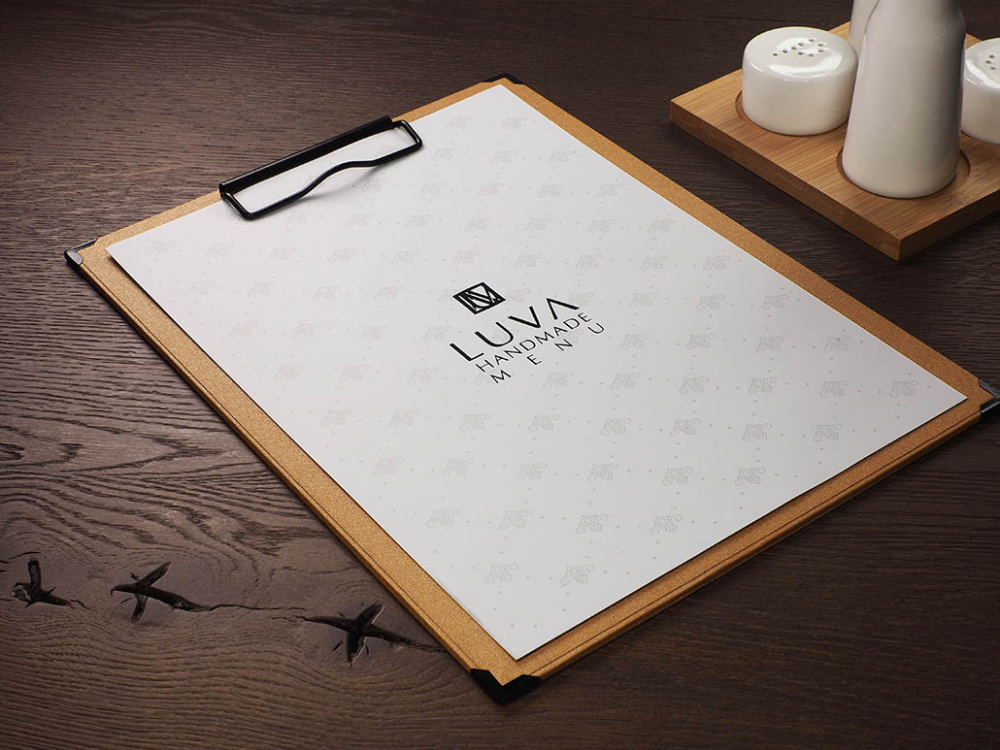 Logotrade promotional item picture of: Clipboard menu 1028280