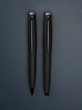 Logo trade business gifts image of: Amethyst Pen set  1288036