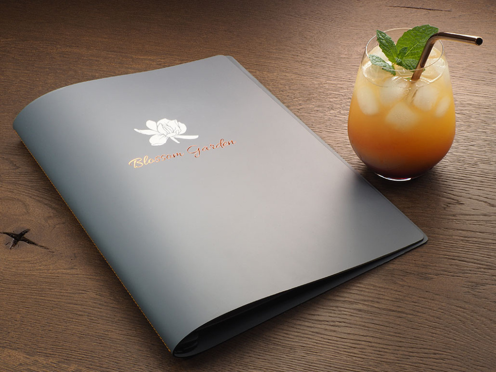 Logo trade promotional giveaways image of: Menu cover 1788094