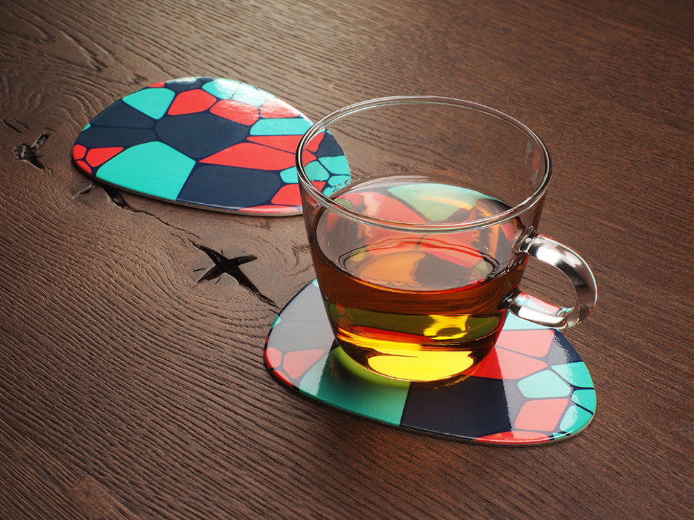 Logo trade business gift photo of: Printed paper coaster 1840117