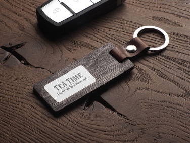 Logo trade advertising products picture of: Wooden keyring 1853121