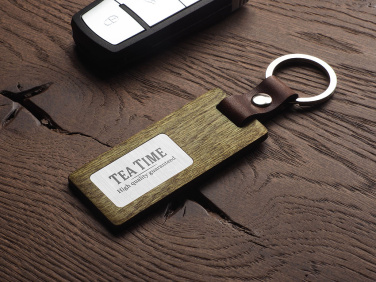 Logotrade advertising products photo of: Wooden keyring 1853121