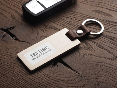 Logotrade promotional gift image of: Wooden keyring 1853121