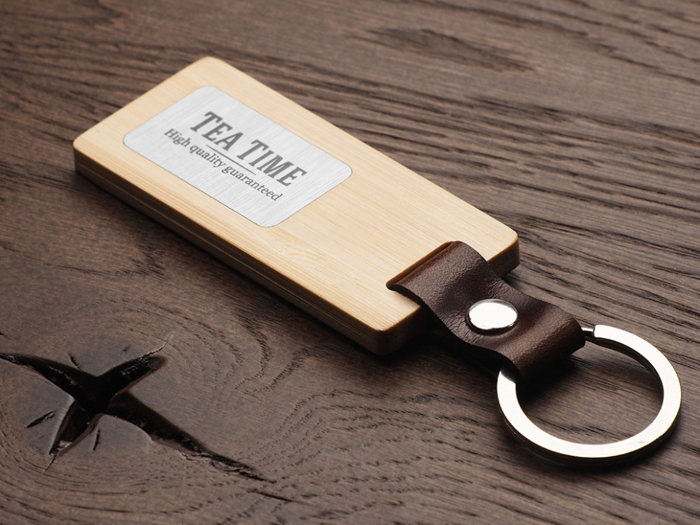 Logotrade promotional merchandise picture of: Wooden keyring 1853292