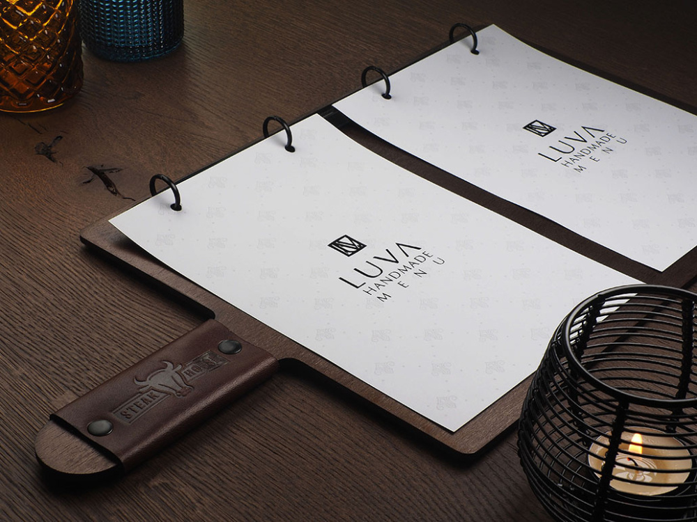 Logo trade promotional items picture of: Menu cover 1864121