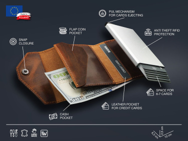 Logo trade advertising products image of: RFID wallet 1931310