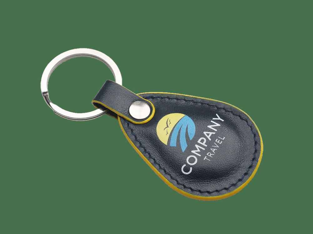 Logo trade business gift photo of: Keyring 574131