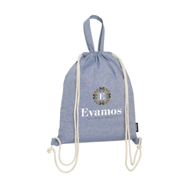 Logo trade promotional merchandise picture of: GRS Recycled Cotton PromoBag Plus (180 g/m²) backpack