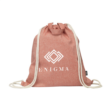 Logo trade corporate gifts picture of: GRS Recycled Cotton PromoBag Plus (180 g/m²) backpack