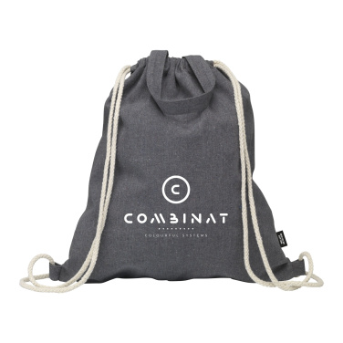 Logotrade advertising products photo of: GRS Recycled Cotton PromoBag Plus (180 g/m²) backpack