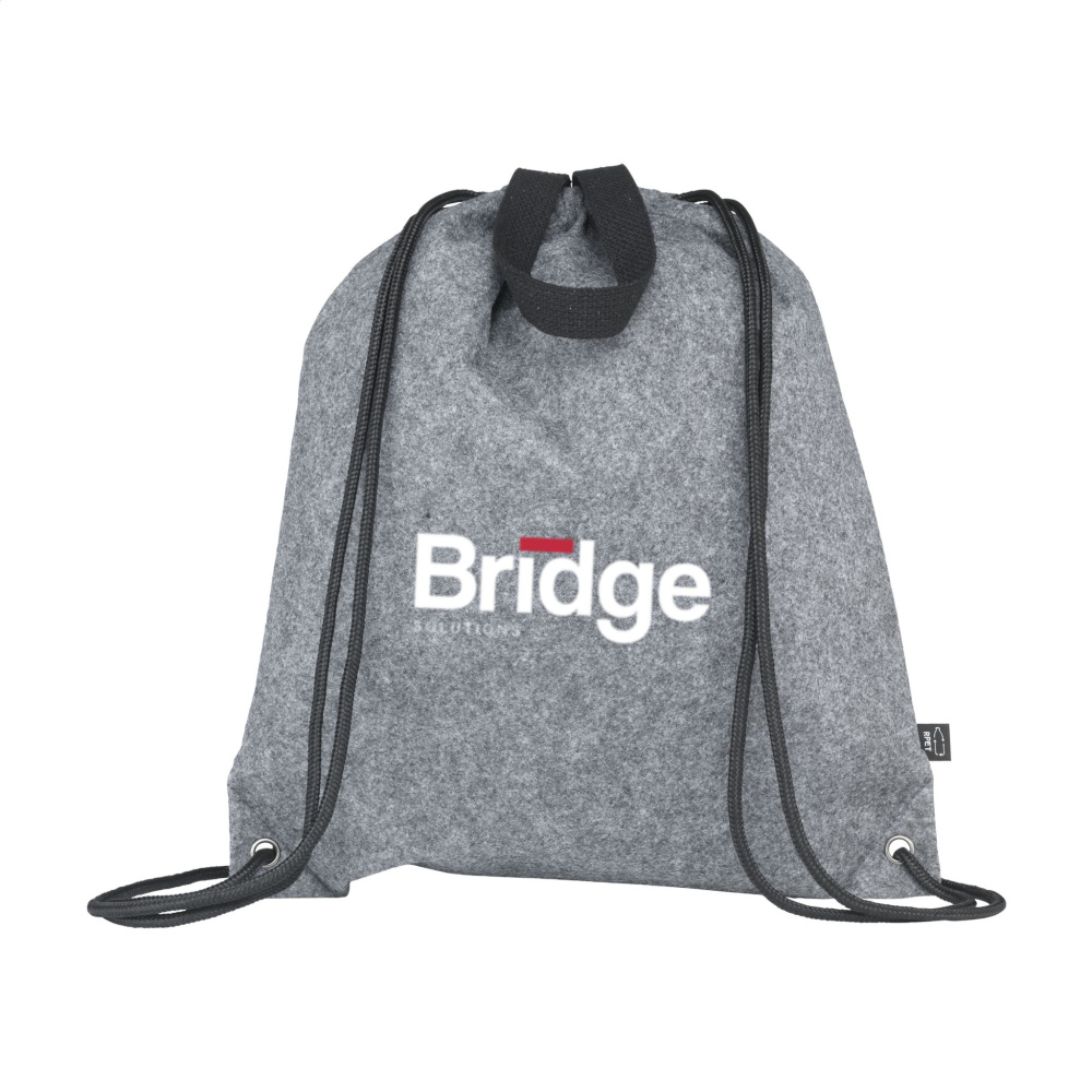 Logotrade promotional product image of: GRS RPET Felt PromoBag Plus backpack