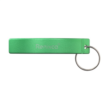 Logotrade corporate gift picture of: Alu Opener GRS Recycled keyring