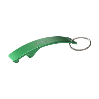 Logotrade advertising product image of: Alu Opener GRS Recycled keyring