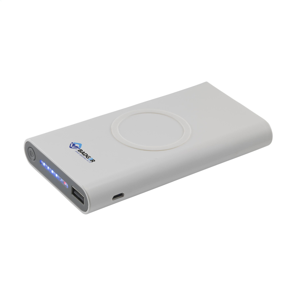 Logo trade promotional items image of: Wireless Powerbank 8000 C wireless charger