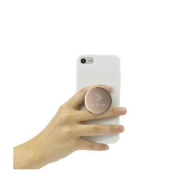 Logo trade corporate gifts image of: PopSockets® Aluminium telephone holder