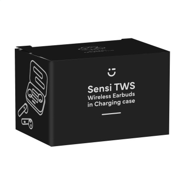 Logo trade promotional merchandise image of: Sensi TWS Wireless Earbuds in Charging Case