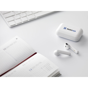 Logo trade promotional giveaway photo of: Sensi TWS Wireless Earbuds in Charging Case