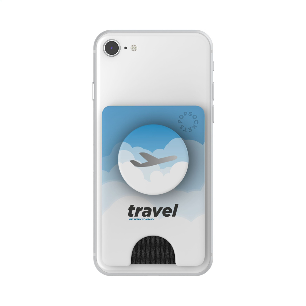 Logo trade promotional giveaways image of: PopSockets® PopWallet+ card holder with PopGrip