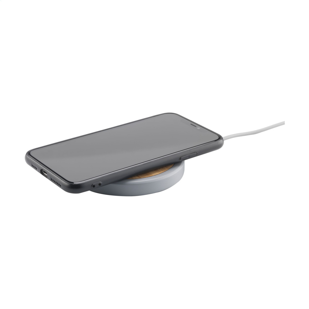 Logo trade promotional giveaway photo of: Lidos Stone ECO 10W Wireless Charger