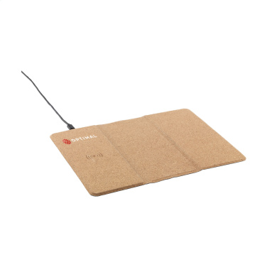 Logo trade promotional giveaway photo of: Cork Wireless Charging Mousepad