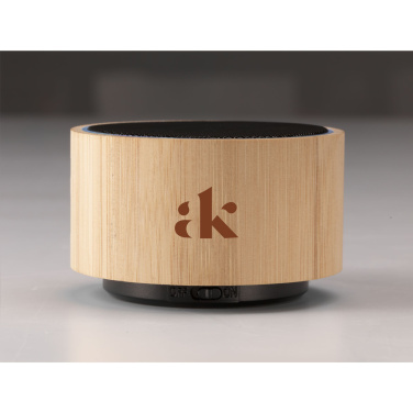 Logo trade promotional items picture of: Wave Bamboo Wireless Speaker