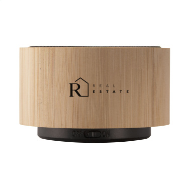 Logo trade promotional items picture of: Wave Bamboo Wireless Speaker