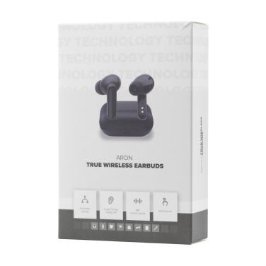 Logotrade business gift image of: Aron TWS Wireless Earbuds in Charging Case