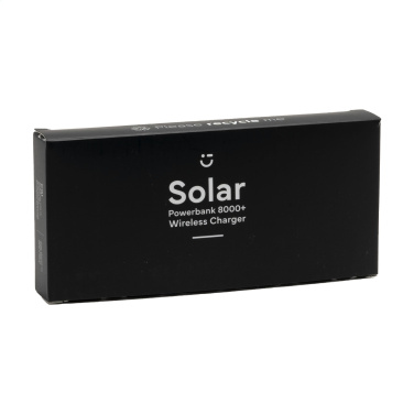 Logotrade advertising products photo of: Solar Powerbank 8000+ Wireless Charger