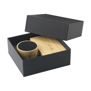 Logo trade promotional gifts image of: PowerBox Bamboo gift set