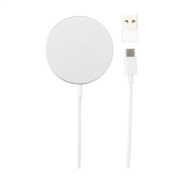 Logo trade promotional gifts image of: Force MagSafe 10W Recycled Wireless Charger