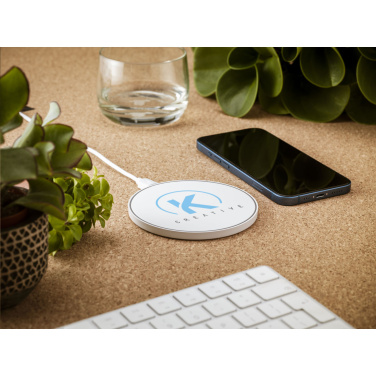 Logotrade promotional merchandise image of: Coil RCS Recycled Wireless Charger