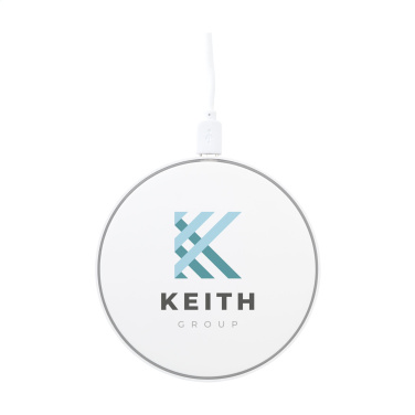 Logo trade promotional gift photo of: Coil RCS Recycled Wireless Charger