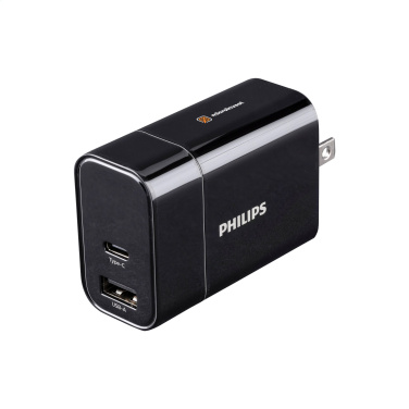 Logo trade corporate gifts picture of: Philips Travel Charger