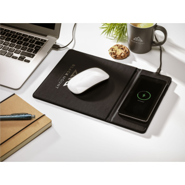 Logotrade promotional item picture of: RCS Recycled Wireless Charging Mousepad