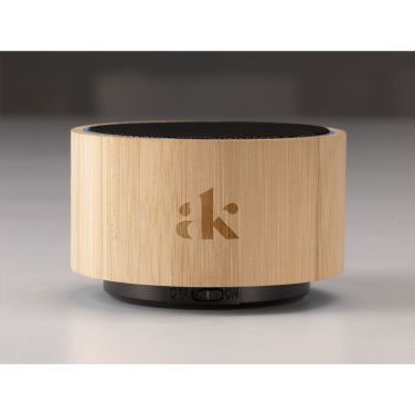 Logo trade advertising product photo of: Wave Bamboo Wireless Speaker