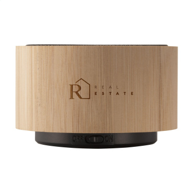 Logo trade corporate gifts image of: Wave Bamboo Wireless Speaker