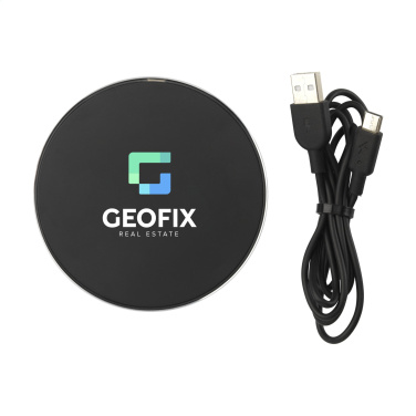 Logotrade advertising products photo of: Tecco GRS Recycled Alu 15W Wireless Charger