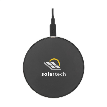 Logo trade promotional items picture of: Tecco GRS Recycled Alu 15W Wireless Charger