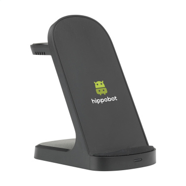 Logotrade promotional giveaway picture of: Triple-Up RCS Recycled ABS Wireless Charger Stand