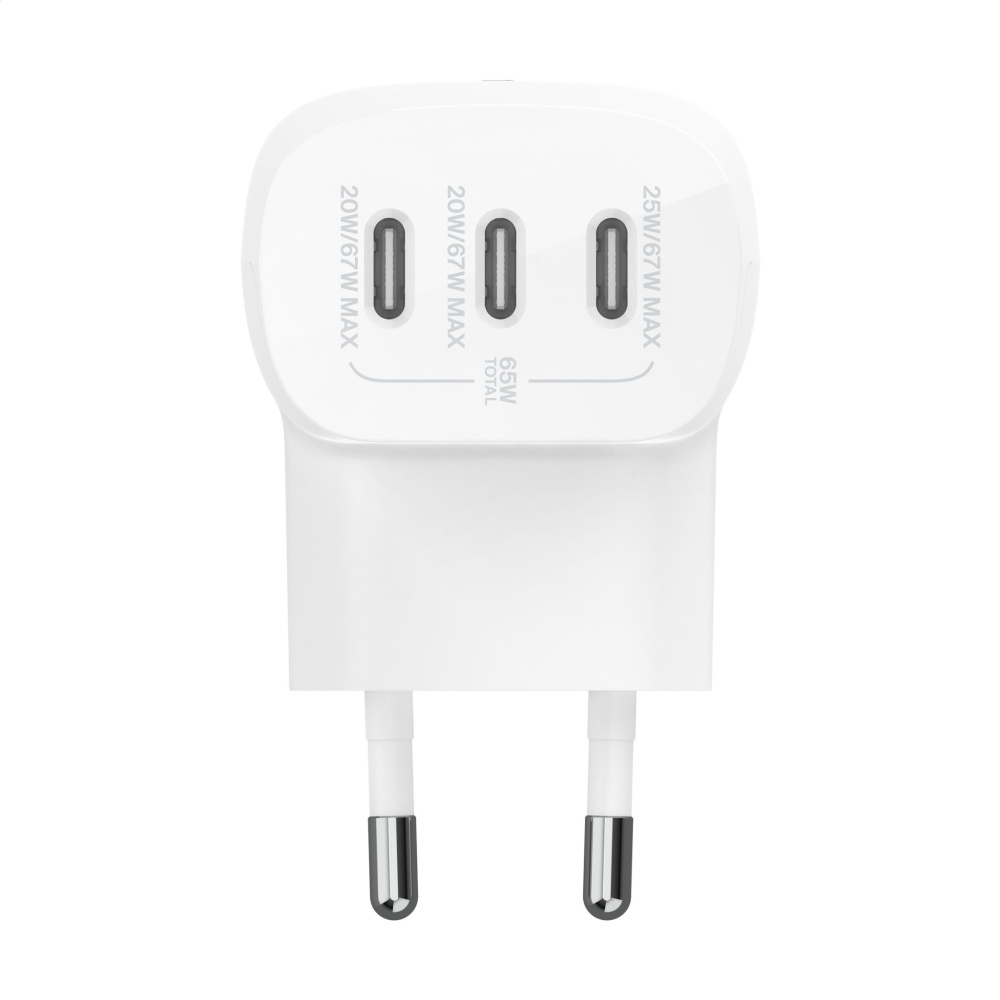 Logo trade advertising products picture of: Belkin BoostCharge 3-Port Wall Charger