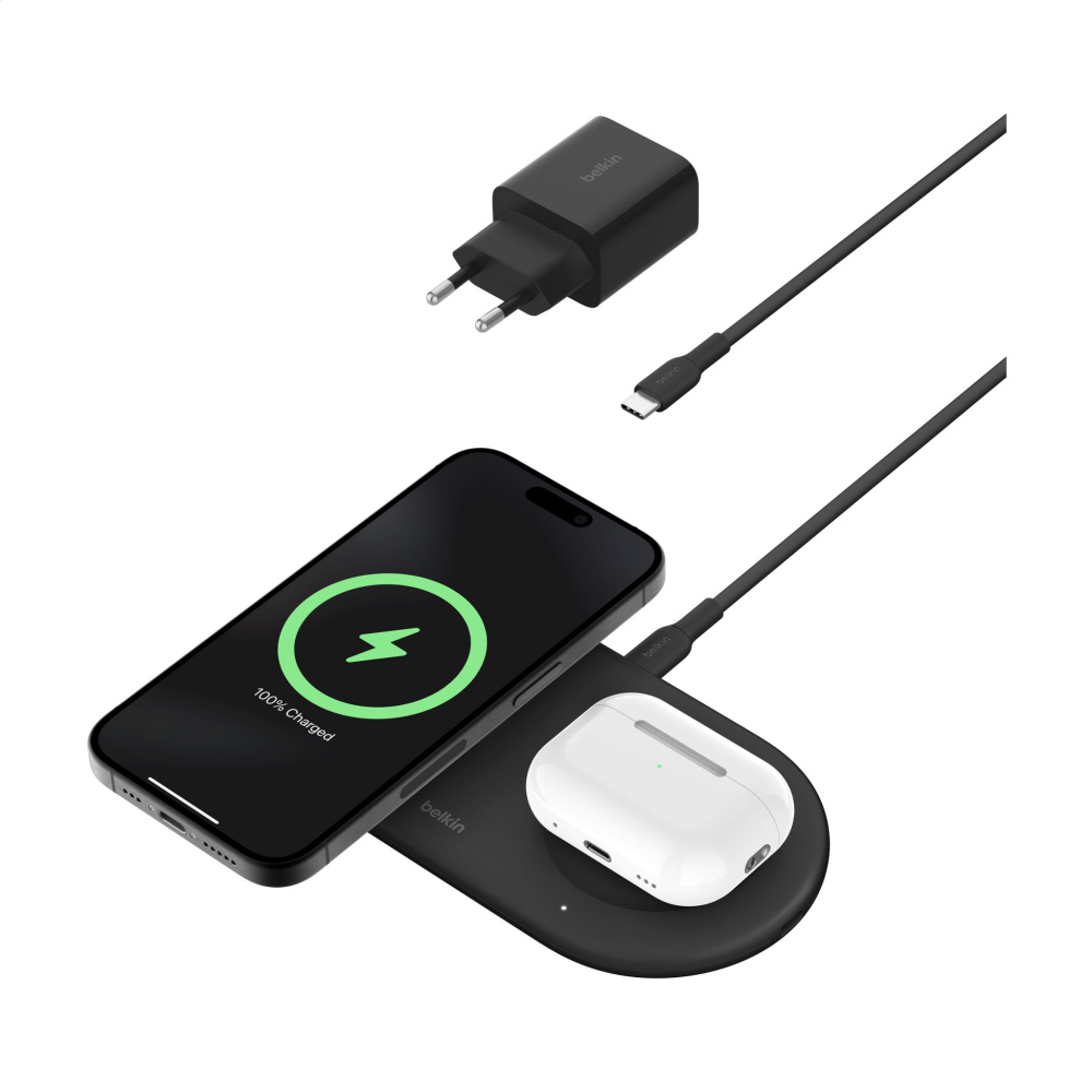 Logo trade business gift photo of: Belkin BoostCharge Pro 2-in-1 Pad