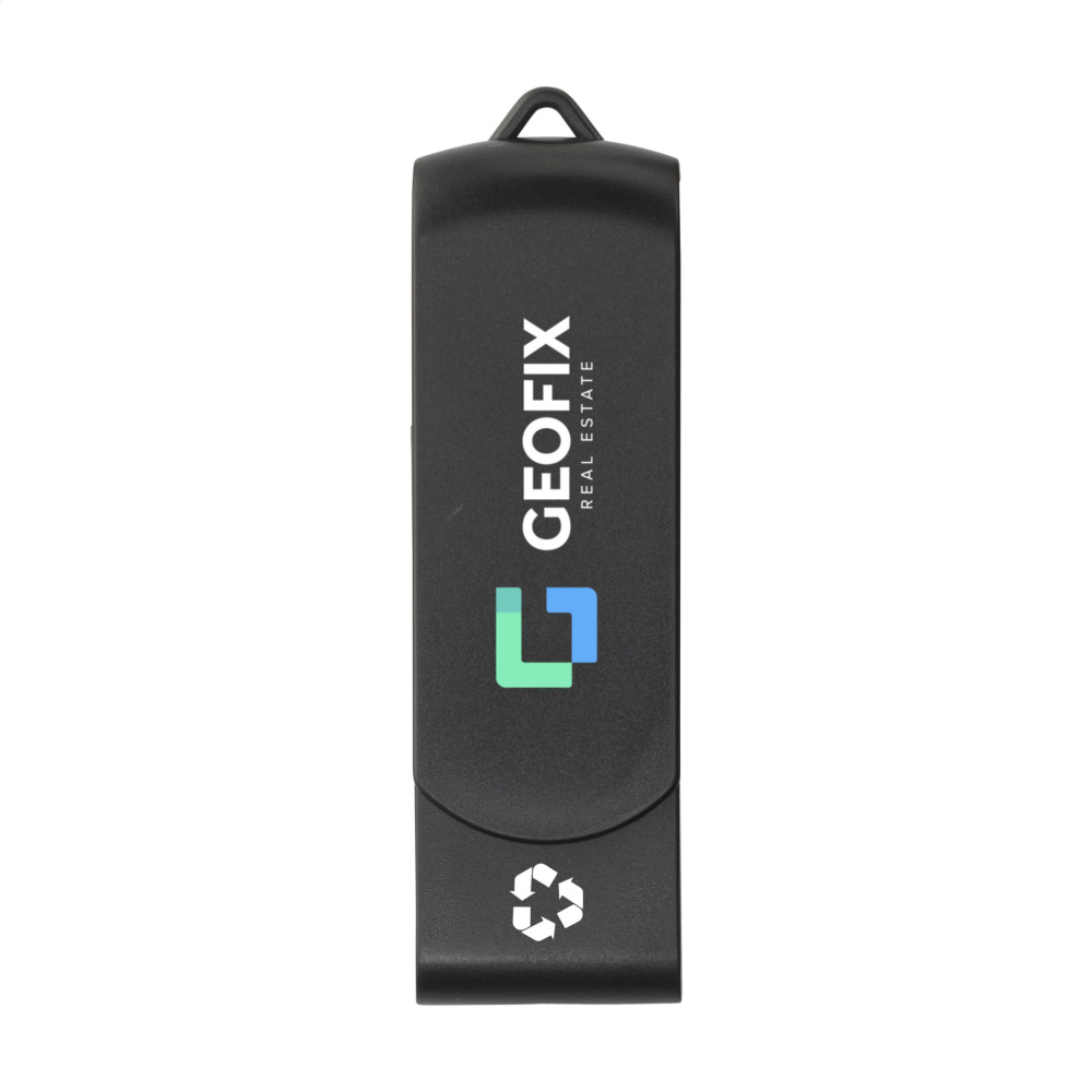 Logo trade advertising products picture of: USB Twist Recycle 8 GB