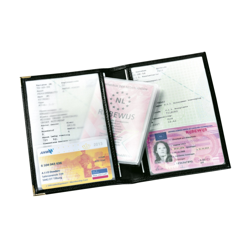 Logo trade promotional merchandise image of: Car document wallet