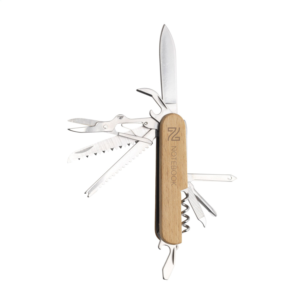 Logo trade promotional merchandise image of: Beechwood Pocket knife