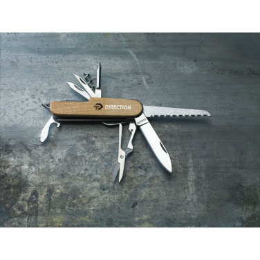 Logo trade promotional items picture of: Beechwood Pocket knife