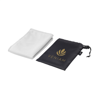 Logo trade promotional giveaways image of: CoolDown RPET sports cooling towel