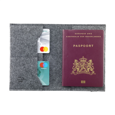 Logotrade business gifts photo of: Identify GRS RPET Felt passport holder