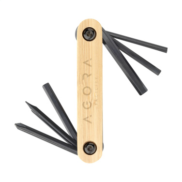 Logotrade promotional merchandise photo of: Bamboo Black Tool multi tool