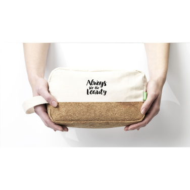 Logo trade corporate gifts image of: CosCork Eco toiletry bag